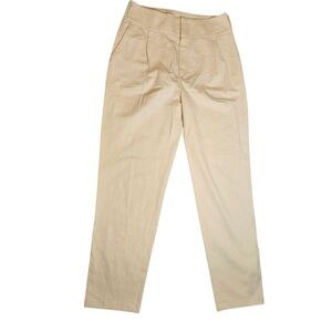 Massimo Dutti Pants Pleated Tapered Leg Cotton Elastene Stretchy Womens Size 10‎